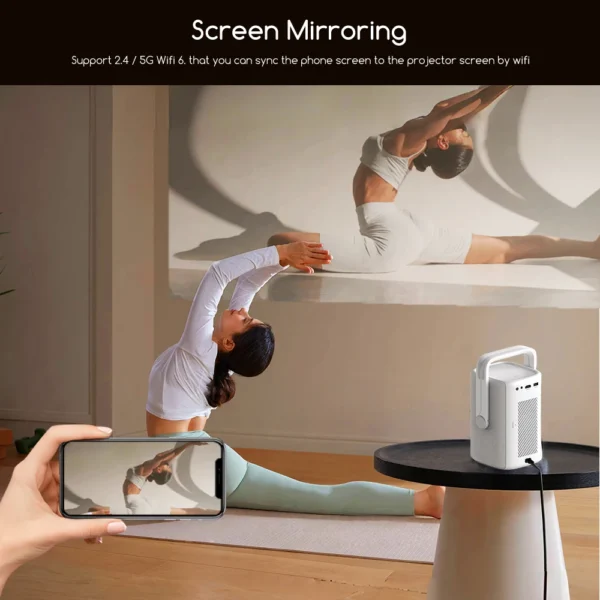 Everycom R16 Full HD 1080P Projetor 4K Inteligente Bluetooth WiFi 6 Android 12 16000 Lumens Foco Automático Projetores de Cinema Home Theater - Imagem 4
