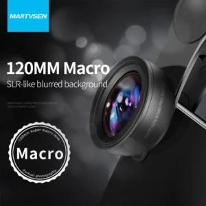 MARTVSEN-Lente de Câmera Macro Profissional, Super Macro, Clip Universal, Foto, iPhone, Samsung, Andriod, 5K, HD, 10x, 120mm