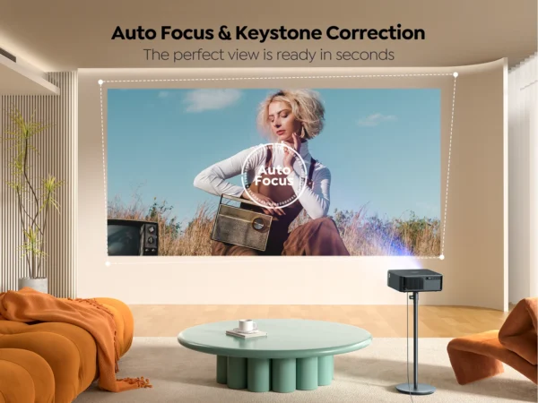 Yaber-K2S Projetor FHD, 1080P, Bluetooth, WiFi, Áudio Dolby, Som JBL, 800 ANSI Lumens, NFC, Foco Automático, Suporte 4K - Imagem 7