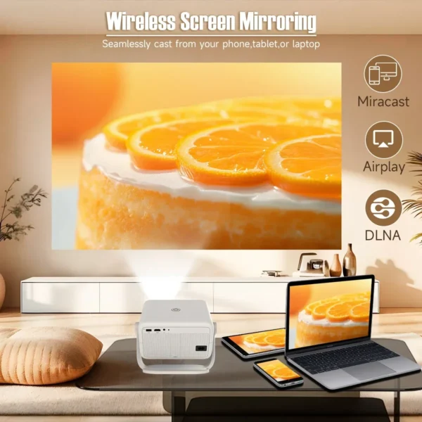 Magcubic 650ANSI L018 4K Projetor Portátil Nativo 1080P Foco Automático Correção Keystone Android 11 BT5.2 WIFI6 360 ° Cinema em casa - Imagem 5