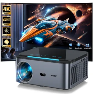 XWBSY 2025 T07 Projetor 30000Lumens Projetor Android 8K Decodificação Projetor AutoFocus Projetor LED 1080P Home Theater Beamer