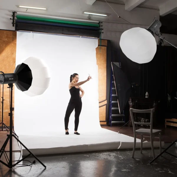 115w fotografia 8300cy atualizado 220v led luz de vídeo bowens luz do dia-equilíbrio lâmpada retrato flash estúdio 3000-6000k youtube ao vivo - Imagem 5