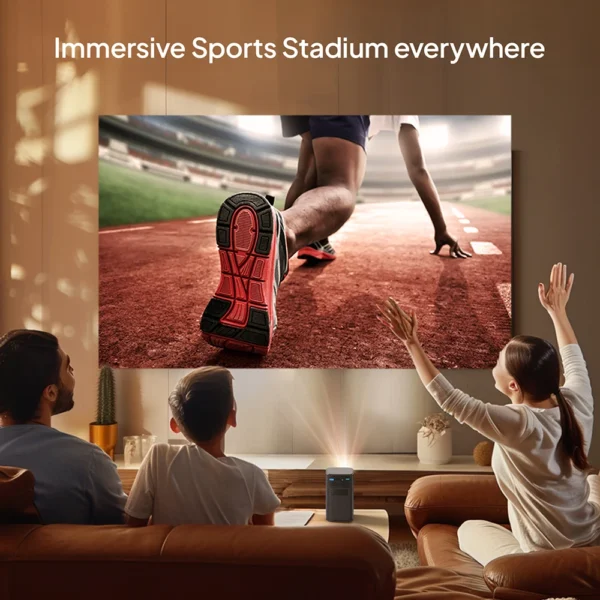 BYINTEK P70 Projetor 4K 1080P DLP Mini Projetor Portátil Home Theater Inteligente Wi-Fi e Bluetooth para Filmes e Jogos Com Bateria - Imagem 4