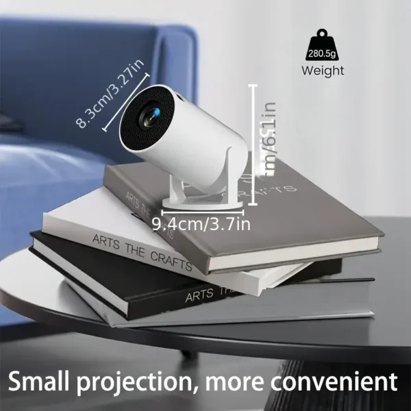 Mini projetor portátil M5, suporte 720P, tela com fio, adequado para vários cenários internos, criando atmosfera de filmes privados - Imagem 5