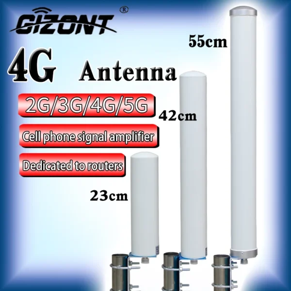 Antena marinha do modem do roteador do ganho alto da intensificador impermeável exterior exterior do sinal do telefone móvel de gsm/3g/lte4g/5g omnidirecional
