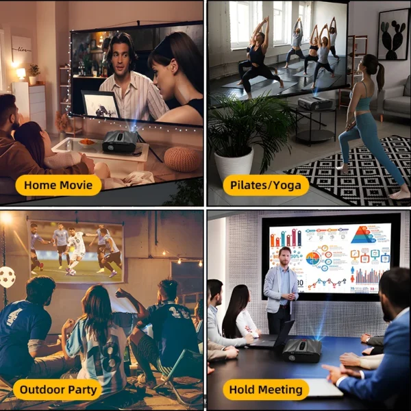 Netflix licenciado 4k projetor completo hd1080p home theater vídeo autofoco suporte dolby áudio conferência projetor portátil novo - Imagem 6