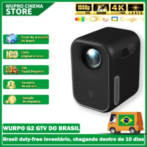 Projetor wupro g2 full hd gtv laser nativo 4k hdr10 1920p wifi6 para home theater dolby áudio visão projetores inteligentes portáteis