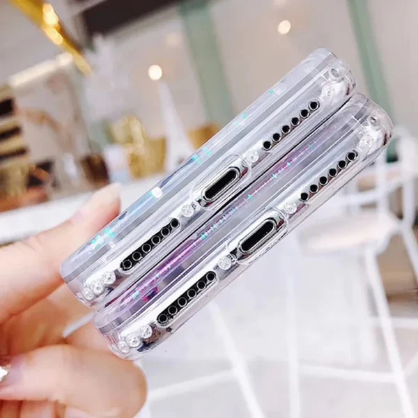 Capa com ícones de aplicativos fofos de areia movediça dinâmica para iPhone 16 15 13 12 11 Pro Max capa líquida para iPhone 14 7 8 Plus X XR XS - Imagem 17