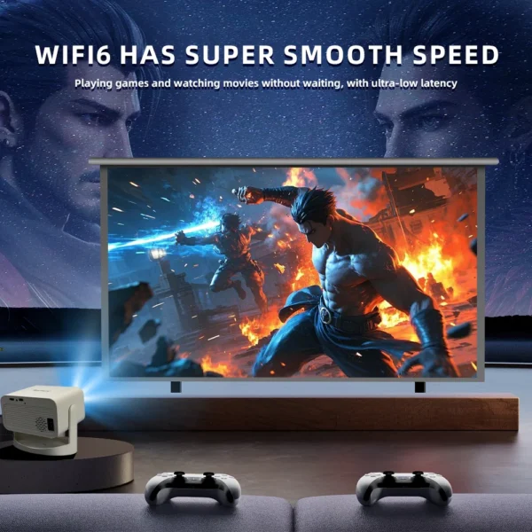 KaiAqua HT23 PLUS Android 13.0 Smart WiFi 6G 4K Full HD 1080P LCD LED Projetor Auto Focus Vídeo Home theater Proyectores Novo - Imagem 4