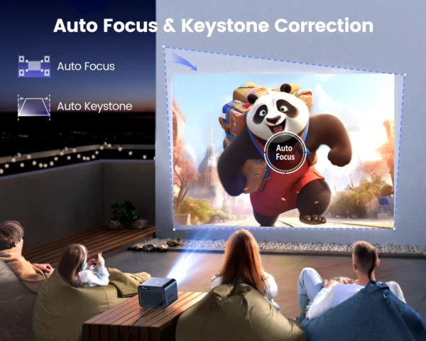 Projetor Wimius K9 4k 30000Lumens Netflix Oficialmente Foco Automático/Keystone FHD 1080p WIFI 6 Suporte Bluetooth Dolby Home Theater - Imagem 11