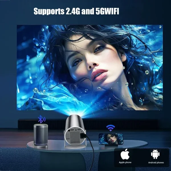 Ditong hy300 plus projetor 4k android 1080p 1280*720p full hd home theater vídeo mini projetor led para filmes versão atualizada - Imagem 5