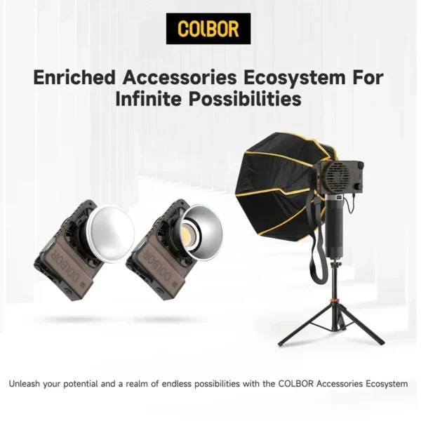 Colbor W100R Wonder 100W portátil COB LED iluminação de bolso para fotografia vídeo YouTube TikTok tiro ao ar livre - Imagem 5
