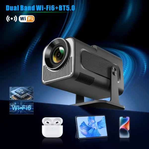 Salange HY320 MINI Android 11.0 Projetor LED Beamer Home Cinema 300ANSI 720P WIFI Smart TV HD 1080P 4K Filme Enviar do Brasil - Imagem 5