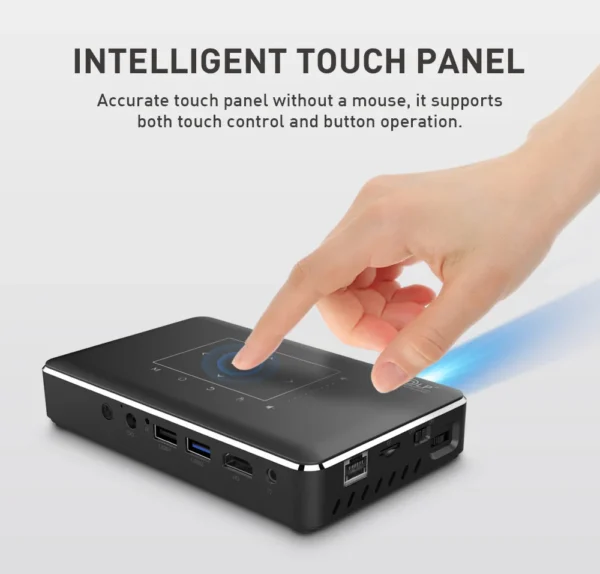 WZATCO P10 DLP Projetor 3D Smart WIFI MINI Projetores Suporte FULL HD 4K Home Theater LED Beamer Projetor Bateria embutida - Imagem 3