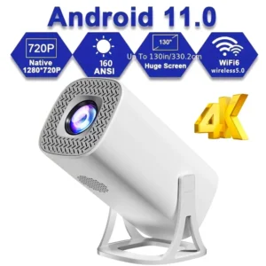 S40 android 11 mini projetor suporte 4k 2.4g/5gwifi bt5.0 projetor 1280*720p projetor portátil de cinema em casa, atualizado hy300