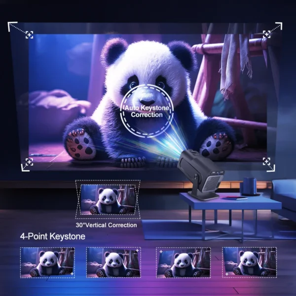 Magcubic android11 4k hd projetor wifi6 hy320 allwinner h713 390ansi bt5.0 1920*1080p projetor portátil ao ar livre atualizado hy300 - Imagem 3