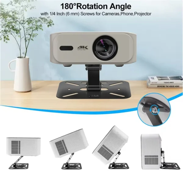 2025 4K Projetor de filmes ao ar livre Android 11 10000 lúmens com alto-falante 5W embutido sem fio WiFi 6 Projetor portátil Bluetooth - Imagem 6