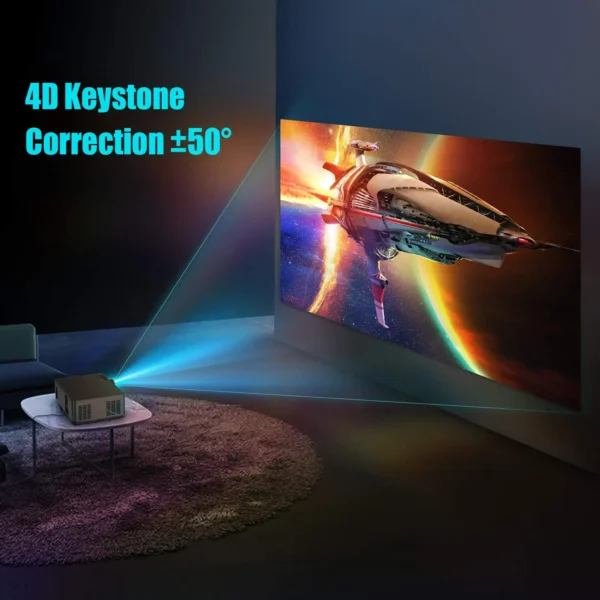 Projetor YABER Y21 Native 1920 x 1080P Projetor de vídeo Full HD com atualização de 450 ANSI, suporte 4k e zoom, projetor doméstico e externo - Imagem 4