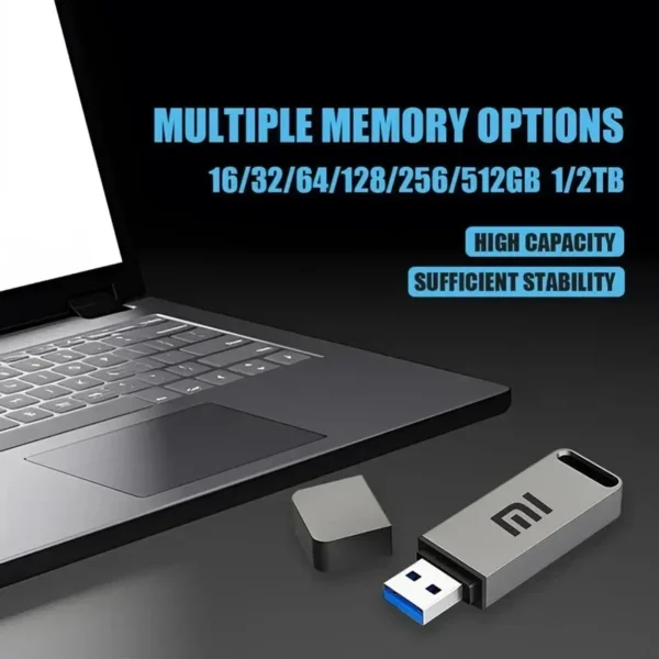 XIAOMI-Pen Drive de Metal Impermeável, Pen Drive de Alta Velocidade, USB 3.1, Memória Tipo C para Computador, Dispositivos de Armazenamento, Original, 2TB, 1TB - Imagem 4