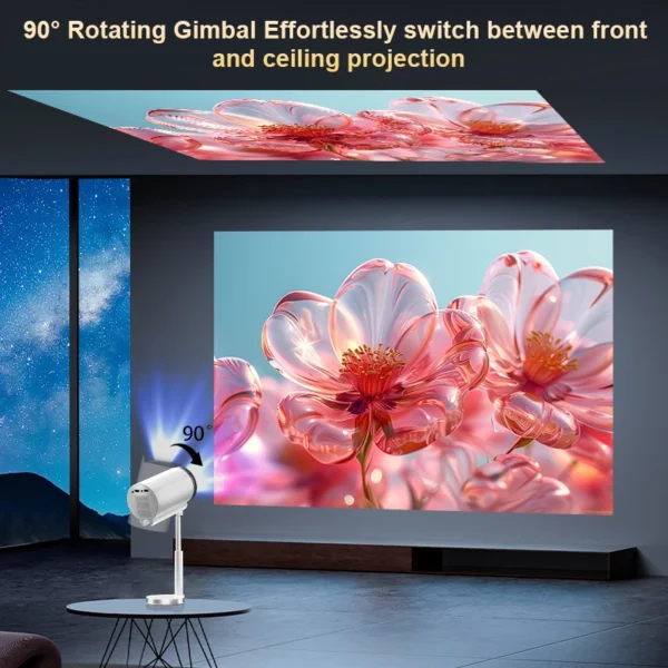 Touyinger X9 pro Mini Projetor Inteligente Nativo 1080P 4K Android 13 Vídeo WiFi Bluetooth Projetor de Home Theater - Imagem 2