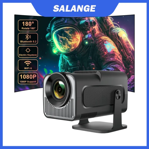 Hy320mini projetor portátil android 11.0 wifi6 bt5.0 nativo 720p 180 ̊ projeção ajustável h713 inteligente 200 ansi projetor ao ar livre - Imagem 6
