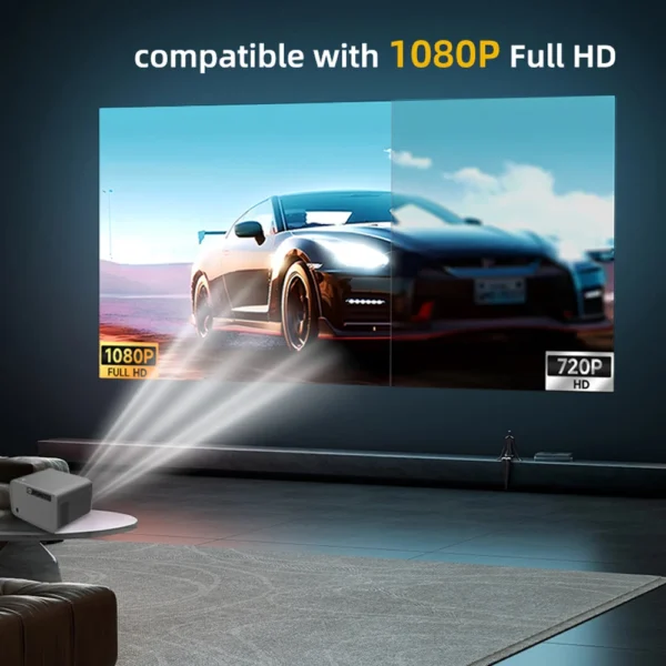 WZATCO Novo P20 Android 13.0 6G WiFi Smart Full HD 1080P 4K Projetor LED Foco Automático para Home Theater LED Projetor Beamer - Imagem 4