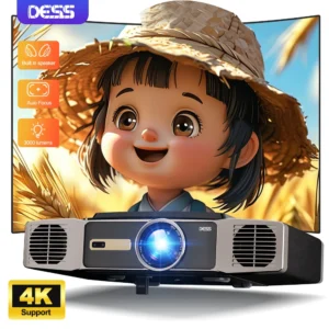 DESS C5 Enterprise 4K Projetor Android LED Full HD Full Auto Focus Dual WiFi BT5.2 Smart Home Theater Beamer Projetor de Reunião