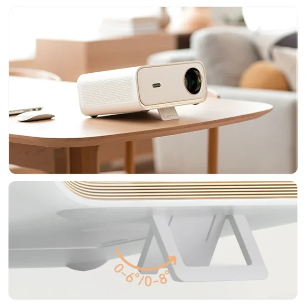 Projetor Wanbo X5 4K 1080P 20000 Lumens 1100ANSI Android 9.0 Dual Band Wifi 6 Projetor Office Home Theater Beamer Projetor - Imagem 2