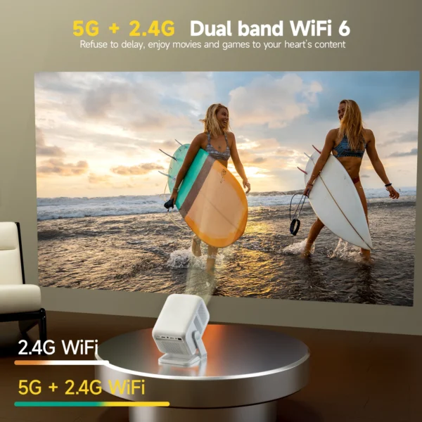 Magcubic HY310X 4K Mini Projetor de foco automático com Full HD 1080P 420ANSI Android 11 Keystone para projetor de suporte de teatro ao ar livre - Imagem 5