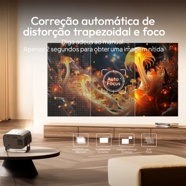 Vevshao a12 projetor mini portátil led vídeo android 11.0 wifi 6 espelho smartphone para 1080p 4k vídeo projetor de cinema em casa - Imagem 5