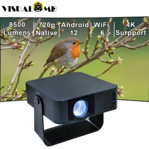 Ai inteligente 8500 lumens z6 mini projetor full hd android 12 foco automático wifi 6 auto keystone full hd 1080p projetor de cinema em casa