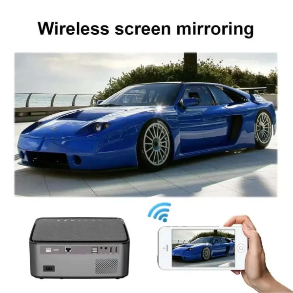 Touyinger RD828 1080P Full HD Projetor WIFI Multiscreen Projetor 1920x1080P SmartPhone Beamer 3D Home Theater Video Cinema - Imagem 3