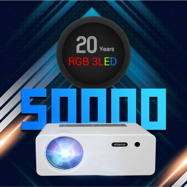 Wzatco w1 1920*1080p 4k projetor led wifi inteligente 9.0 android proyector home theater media player de vídeo 6d keystone jogo beamer - Imagem 5