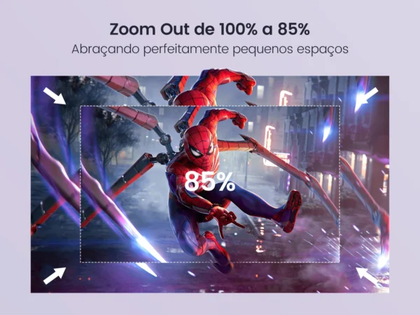 Mini projetor Wimius L1 com suporte a 1080P 300 ANSI Android 11 Wifi Bluetooth Projetor de filme portátil para áreas externas com Keystone automático para telefone/stick de TV/laptop - Imagem 5