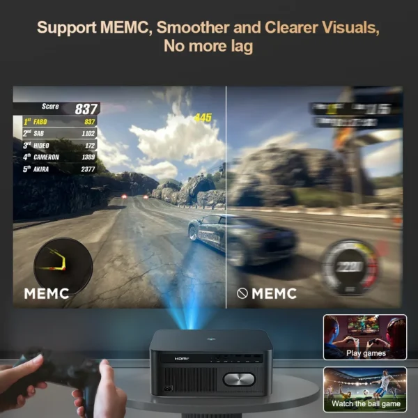 ThundeaL TD98Pro 2K 4K Full HD 1080P Projetor portátil Foco automático Android WiFi Home Cinema Jogo ao ar livre Projetor de feixe de vídeo 3D projetor 4k projetor portátil projetor 4k portátil placa de vídeo projetor - Imagem 4
