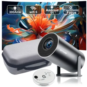DITONG HY300 Plus HD Projetor portátil 4K 1280x720P Android LED Vídeo Home Theater Cinema Telefone mini Projetor Filme HY300 pro