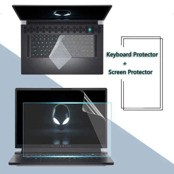 Anti Glare Scratch Screen + Laptop Ultra Fino Alta Clara Transparente Tpu Filme Da Capa Do Teclado Para Alienware M16 R1 2023 16 "16:10