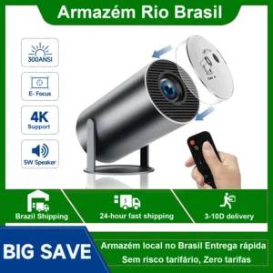 Ditong hy300 plus projetor 4k android 1080p 1280*720p full hd home theater vídeo mini projetor led para filmes versão atualizada