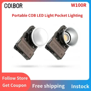 Colbor W100R Wonder 100W portátil COB LED iluminação de bolso para fotografia vídeo YouTube TikTok tiro ao ar livre