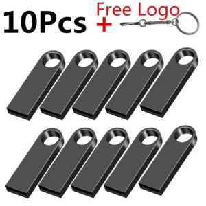 10 pçs/lote logotipo gratuito usb flash pen drive 4gb 8gb 16gb 32gb à prova dwaterproof água pendrive 64gb memória vara capacidade real u-disco cle usb