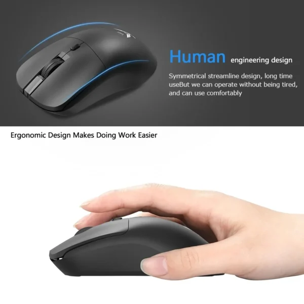 Mouse Gamer Sem Fio 2.4G - 3 Níveis DPI (800/1200/1600), Recarregável e Ergonômico - Imagem 7