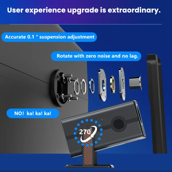 Xnano HM103-A Projetor 4K Android 13 Dual WiFi5 300ANSI Amlogic T950S BT5.2 1920*1080P Home Theater Cinema Mini Projetores - Imagem 6