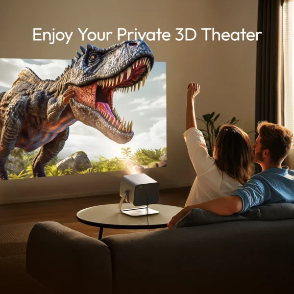 BYINTEK R90 Max Projetor 4K Full HD 1080P 2200 Anis Lumens Android 11.0 WiFi 6 Projetores de cinema em casa com foco automático - Imagem 3