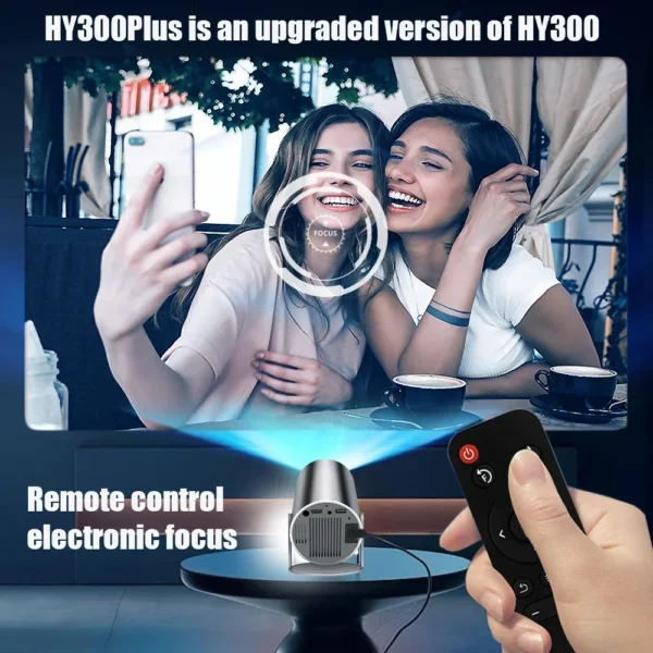 Ditong hy300 plus projetor 4k android 1080p 1280*720p full hd home theater vídeo mini projetor led para filmes versão atualizada - Imagem 2
