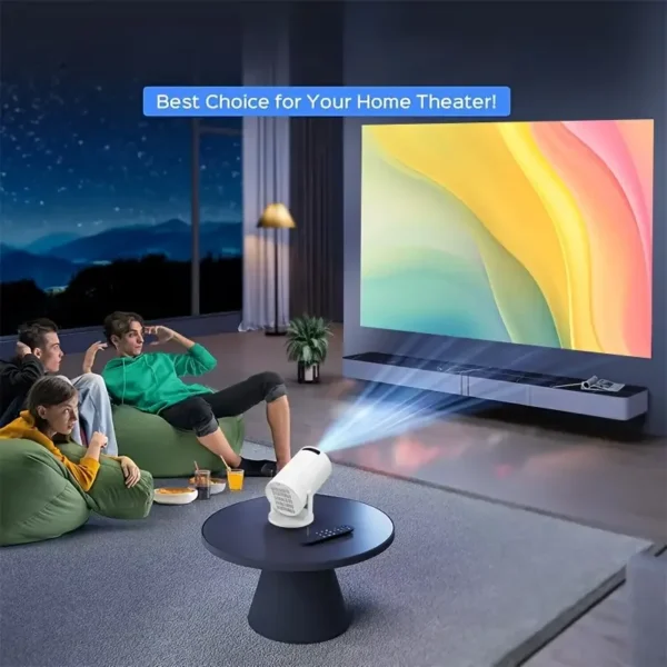 Mini projetor compacto alimentado por USB - HD 1080P, display de filmes e vídeo interno/externo, design de mesa compatível com home theater - Imagem 6