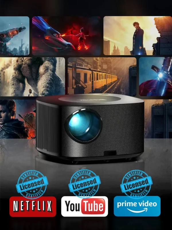 BYINTEK X30 Full HD 1080P Projetor licenciado Sistema de TV Netflix Auto-foco Dolby Smart WIFI LCD LED Vídeo Projetor de home theater - Imagem 2