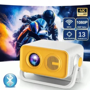 650ANSI HT23 PRO 4K Projetor Portátil Nativo 1080P Foco Automático Correção Keystone Android 13 BT5.2 WIFI 6 Home Cinema