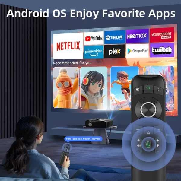 Netflix licenciado 4k projetor completo hd1080p home theater vídeo autofoco suporte dolby áudio conferência projetor portátil novo - Imagem 3