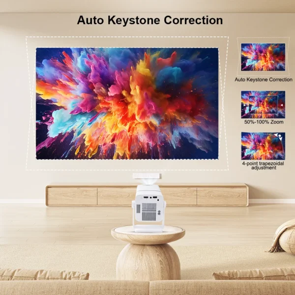 ThundeaL 4K Projetor Full HD FHD TD80W Android WiFi 3D Home Theater TD80 Projetor de feixe portátil Reunião de vídeo Filme PK HY320 - Imagem 3