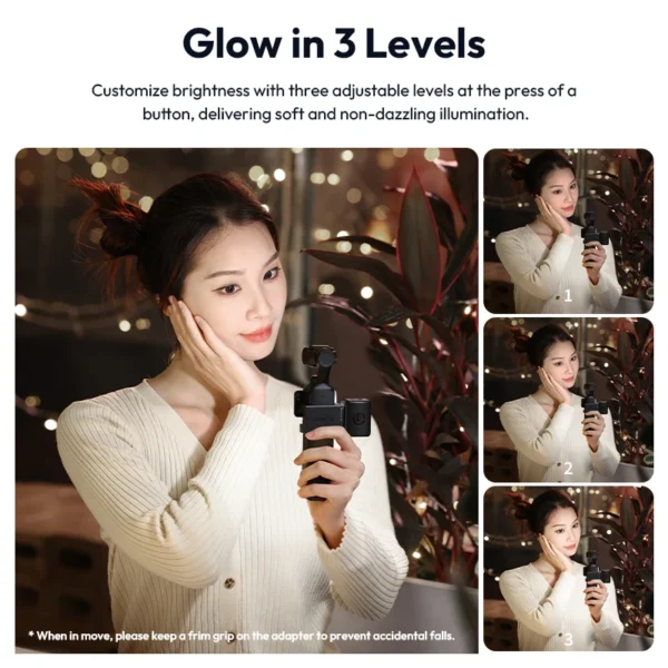Ulanzi LM001 Pocket 3 Mini Luz de Vídeo 5800K 500mAh Luz LED Magnética para DJI OSMO Pocket 3 Fotografia Vídeo Vlog - Imagem 5